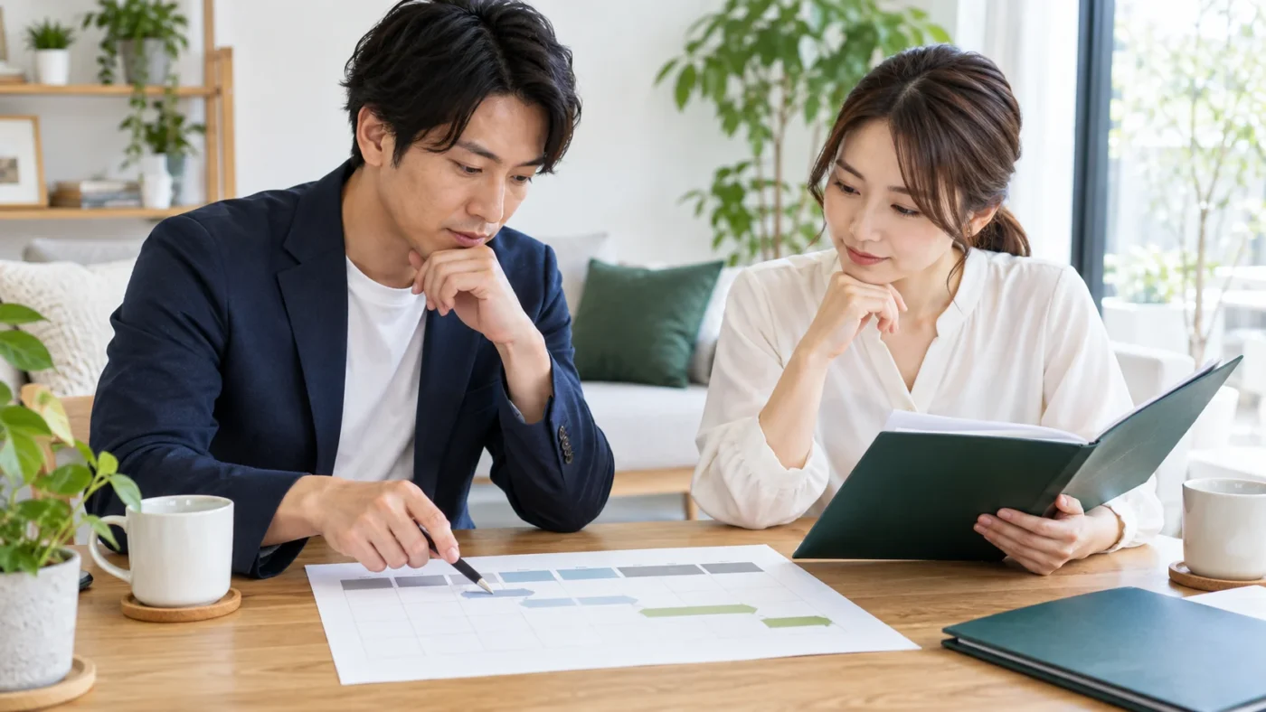 AI生成のイメージ写真。探偵の契約書で調査内容をどう確認する？目的・期間・結果の受け取り方

**【抜粋】** 契約を結んだ後に交付される「契約の内容を明らかにする書面」には、調査の内容・期間・方法や報告の方法・期限などを具体的に記載する必要があるとされています。契約前の書面と照らし合わせるための確認ポイントを整理しました。

**【導入】**
探偵との契約では、契約前の説明書面とは別に、契約を締結したときに「契約の内容を明らかにする書面」が交付されます。この書面は、実際に何を、いつ、どのように調査し、結果をどう受け取るのかを確かめるための大切な手がかりです。この記事では、警察庁の解釈運用基準に示されている記載内容をもとに、契約書類を読むときの照合ポイントを紹介します。

## 契約後に交付される書面は「契約の内容を明らかにする」もの

警察庁の「探偵業について」では、探偵業者は契約を締結したときに、依頼者に対し、契約の内容を明らかにする書面を交付しなければならないと説明されています。解釈運用基準では、この書面（基準上の呼び方は「契約後書面」）も、契約書、調査の計画書など複数の書面に分かれていても差し支えないとされています。

そのため「契約書」と題された1枚だけでなく、同時に受け取った計画書や別紙なども含めて、契約内容がどこに書かれているかを確認しておくことが大切です。

## 調査の内容・期間・方法をどう照合するか

解釈運用基準では、契約後書面の「調査の内容、期間及び方法」について、次のような点を具体的かつ詳細に記載することが必要だとされています。

- 調査の対象者
- 調査の目的とする情報の内容
- 調査の体制
- 調査を実施する地域の範囲
- 期間（いつからいつまでの何日間行うか、1日何時間程度行うか、夜間・深夜・休日など稼働時間帯で特別料金が設定される場合はその時間帯の実施に関すること等）
- 調査方法
- 調査の過程で追加料金が必要となる業務が生じた場合の、その業務の実施の有無と内容

自分が相談の場で伝えた「知りたいこと」と、書面の「調査の目的とする情報の内容」が同じ意味で書かれているかを確認しましょう。言葉の違いで範囲が広がったり狭まったりしていないかを見るのがポイントです。

## 結果の受け取り方：報告の方法と期限

解釈運用基準では、「調査の結果の報告の方法」とは、調査の過程で記録した写真・動画・音声データ等の取扱い（提示のみか、提供するか）や、報告書の作成の要否（文書、メール、口頭のいずれで報告するか）などをいう、とされています。また報告の期限については、具体的な年月日のほか、「所在が判明したときは、直ちに報告する」といった書き方でも差し支えないとされています。

契約書類を読むときは、「写真などは見せてもらえるだけなのか、受け取れるのか」「報告はどの手段で、いつまでに届くのか」が書かれているかを確認しましょう。

## 金額の記載と契約前書面との突き合わせ

解釈運用基準では、契約に係る具体的な金額を確定しておくことが望ましいとしつつ、成功報酬や実費請求のように調査の結果や過程によって金額が変動し得る場合には、掛かり得る最大限の総額と、その算出の基礎となる個別の料金設定などを詳細に明らかにする必要があるとされています。

契約前に受け取った書面と並べ、金額・期間・体制・報告方法などが説明どおりに反映されているかを照合しておくと、認識のずれに早めに気づきやすくなります。

**【確認表】契約前書面と契約後書面の照合表**

| 照合項目 | 契約前書面の記載 | 契約後書面の記載 | 一致／相違・質問メモ |
|---|---|---|---|
| 調査の対象者 | | | |
| 調査の目的とする情報の内容 | | | |
| 調査の体制 | | | |
| 調査を実施する地域の範囲 | | | |
| 期間（開始日〜終了日・日数） | | | |
| 1日の稼働時間 | | | |
| 夜間・深夜・休日の実施と料金 | | | |
| 調査方法 | | | |
| 追加料金が必要な業務の実施有無・内容 | | | |
| 写真・動画・音声の扱い（提示／提供） | | | |
| 報告の手段（文書・メール・口頭） | | | |
| 報告の期限 | | | |
| 金額・最大限の総額・個別料金 | | | |

**【まとめ】**
契約後の書面は、調査の中身と結果の受け取り方を具体的に確かめるためのものです。契約前の書面と並べて照合し、自分が伝えた目的と書面の記載が同じ意味になっているか、期間や報告方法が明記されているかを確認しましょう。気になる点は、書面のどこを修正・補足してもらえるかを含めて質問しておくと安心です。

**【参考】** 警察庁「探偵業について」／解釈運用基準 第8 重要事項の説明等（第2項関係）

---に関する確認作業を表現した画像。実在の人物・事務所ではありません。